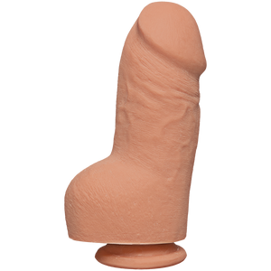 The D Fat D 8 Inches With Balls Ultraskyn Beige Dildo