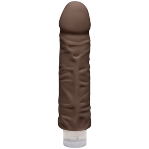 The D Shakin D 7 Inch Vibrating Dildo Chocolate Brown