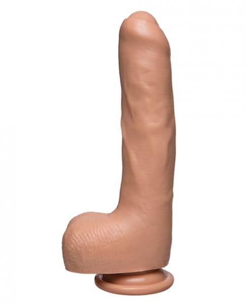 The D Uncut D 9 Inches With Balls Firmskyn Beige Dildo