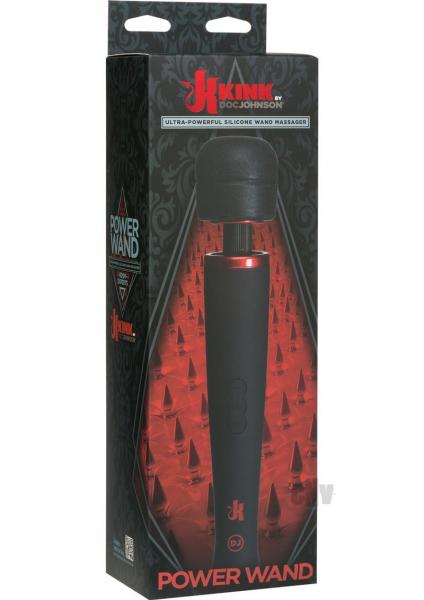 Kink Power Wand With Adapter Black