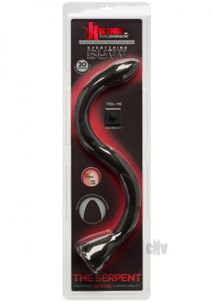 Kink The Serpent Anal Snake 20 Inches Silicone Black