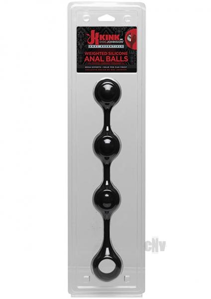 Kink Weighted Silicone Anal Balls Black