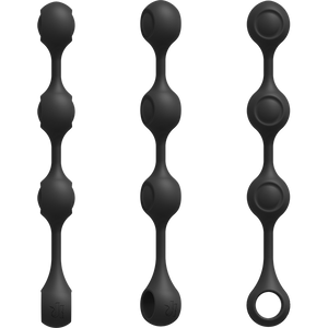 Kink Weighted Silicone Anal Balls Black