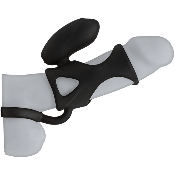 Kink Vibrating Cock Cage With Ball Strap