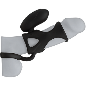 Kink Vibrating Cock Cage With Ball Strap