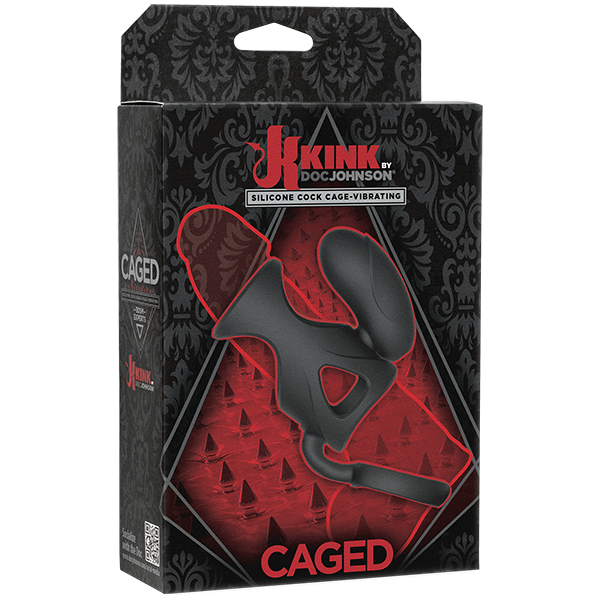 Kink Vibrating Cock Cage With Ball Strap