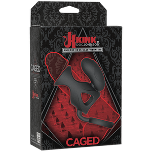Kink Vibrating Cock Cage With Ball Strap