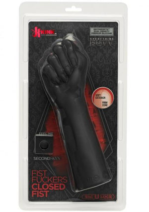 Fist F*Cker Closed Fist Dual Density Silicone Black