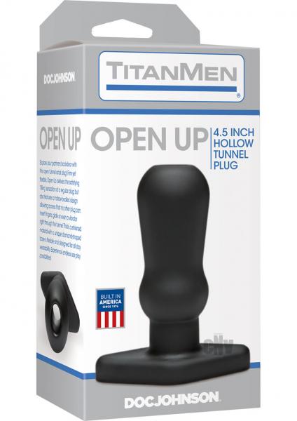 Titanmen Open Up Black Butt Plug