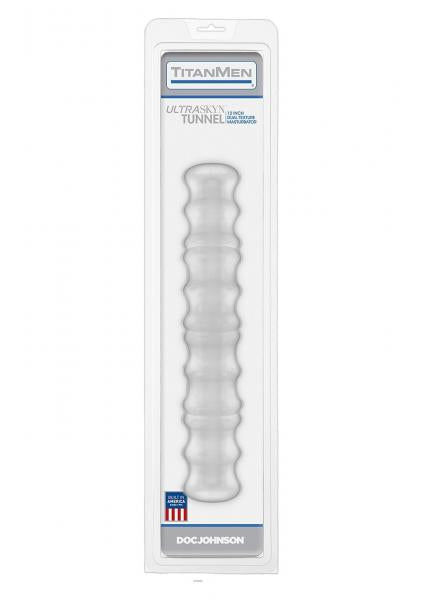 Titamen Extra Long Tunnel Masturbator Clear