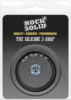 Rock Solid The Silicone 3 Snap Black