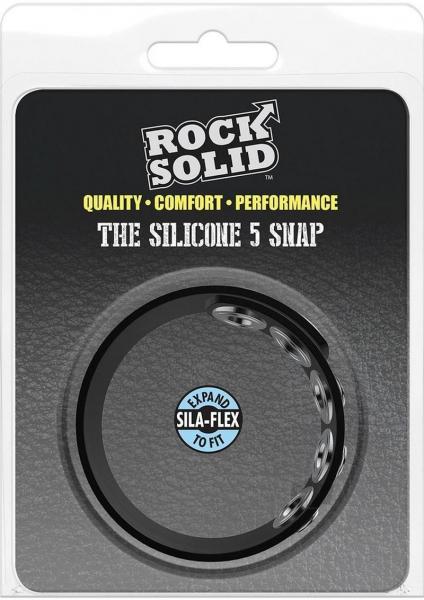 Rock Solid The Silicone 5 Snap Black