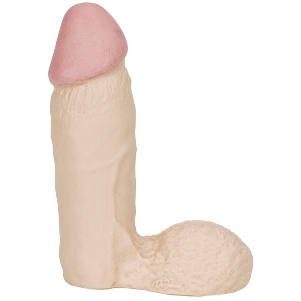 The Naturals 7 Inches Thick Dong With Balls Beige