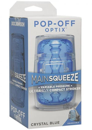 Main Squeeze Pop Off Optix Crystal Blue Compact Stroker