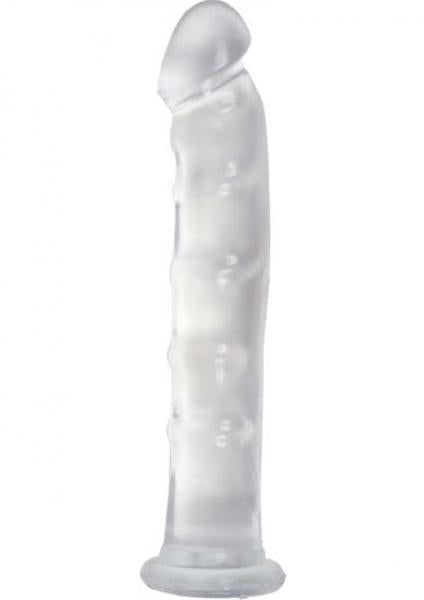 Jelly Jewels Dong With Suction Cup 8 Inch Clear