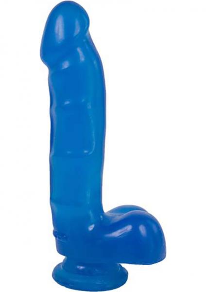 Jelly Jewels Cock Balls With Suction Cup Sapphire Blue