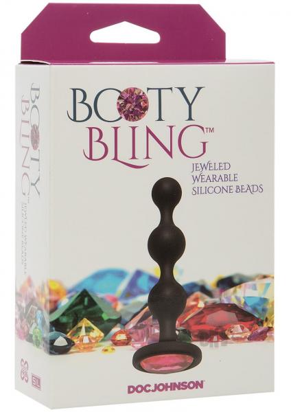 Booty Bling Pink Jeweled Anal Beads