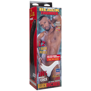 Black Thunder Realistic Cock 12 Inches Brown