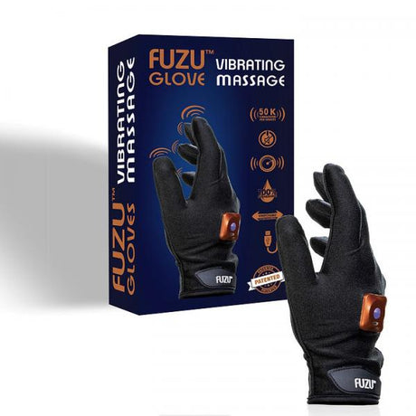Fuzu Rechargeable Vibrating Massage Glove Right Hand Black