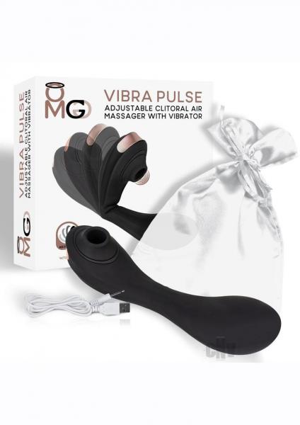 Omg Vibrapulse Clitoral Air Vibe Black