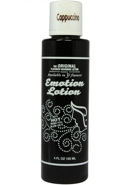 Emotion Lotion Flavored Water Based Warming Lotion Cappucino 4 Ounce