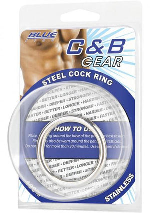 C & B Gear Steel Cock Ring 1.5 Inches