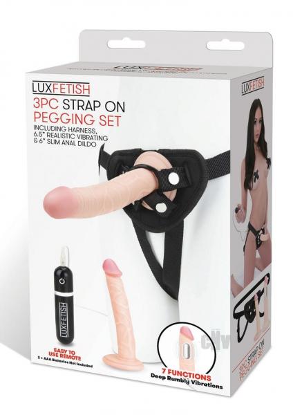 Lux F Strap On Pegging Set 3pc