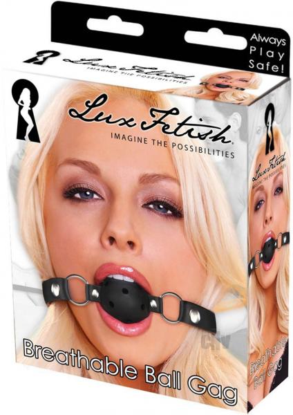 Lux Fetish Breathable Ball Gag Black