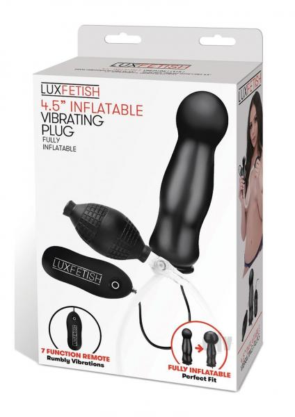 Lux Fetish 4.5 Inches Inflatable Vibrating Plug