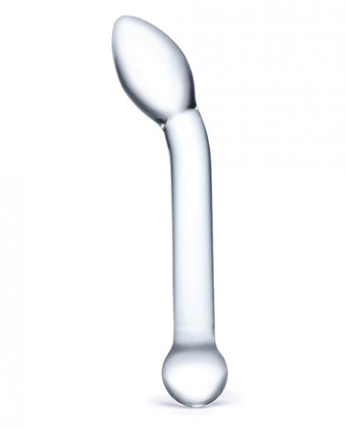 Glas 8 Inches Slimline G Spot Glass Dildo Clear