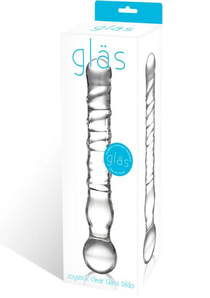 Joystick Glass Dildo Wand Anal & G Spot Clear