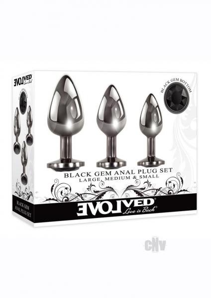 Black Gem Anal Plug Set