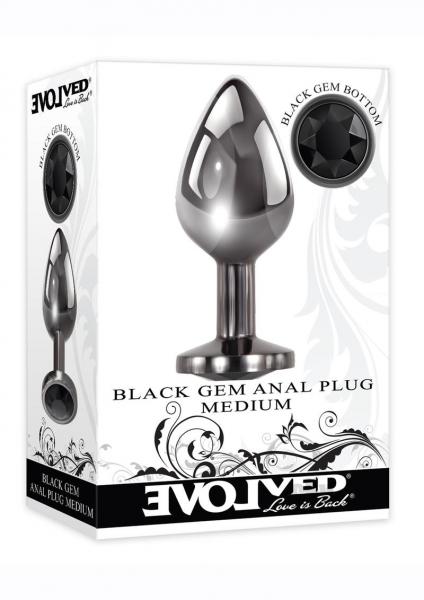 Black Gem Anal Plug Medium