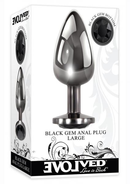 Black Gem Anal Plug Large