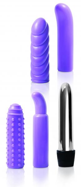 Evolved Multi Sleeve Vibrator Kit Purple