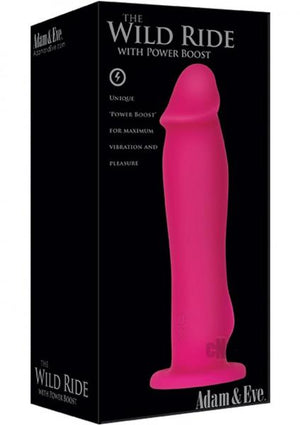 Wild Ride With Power Boost Pink Vibrator