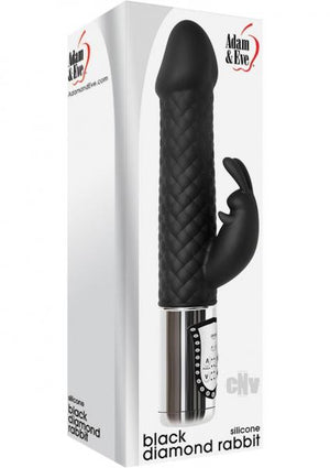 Black Diamond Silicone Rabbit Vibrator