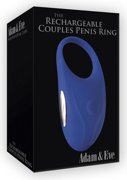 The Rechargeable Couples Penis Ring Blue