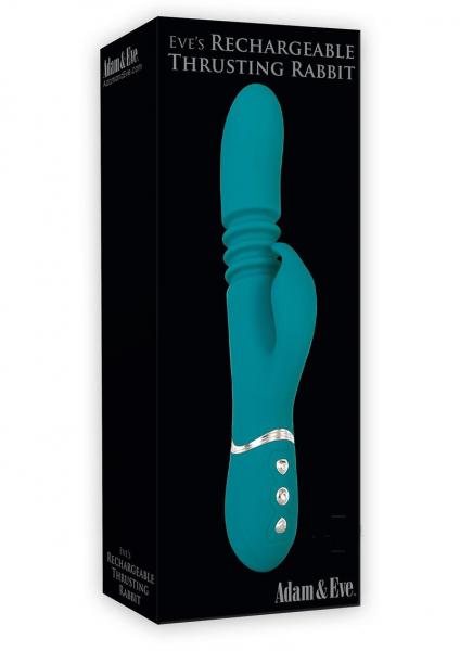Eve's Rechargeable Thrusting Rabbit Vibrator Green
