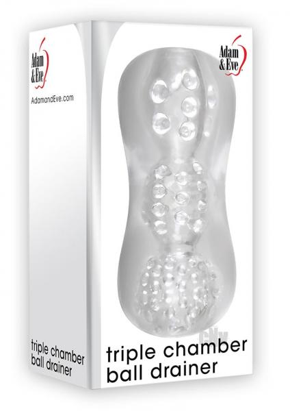 Triple Chamber Ball Drainer Stroker Clear