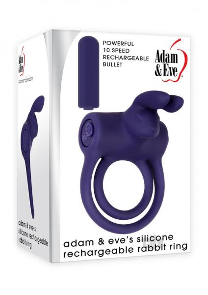 Aande Silicone Recharge Rabbit Ring Purple