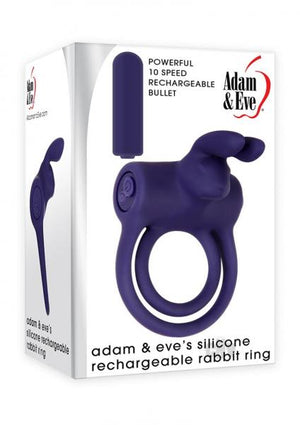 Aande Silicone Recharge Rabbit Ring Purple