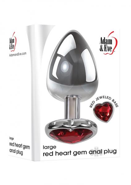 Heart Gem Anal Play Large Red