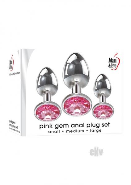 Aande Gem Anal Plug Set Pink