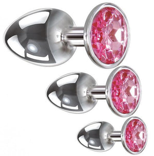 Aande Gem Anal Plug Set Pink