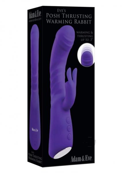 Adam & Eve Eve's Posh Thrusting Warming Rabbit Purple
