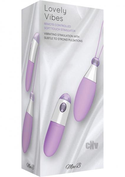Mae B Slim Soft Touch Stimulator Purple Egg Vibrator