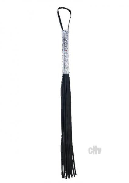 Sex And Mischief Sparkle Flogger Black