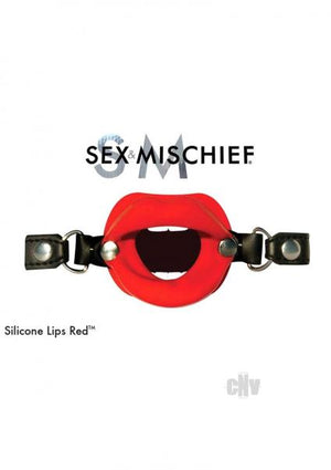 Sex And Mischief Silicone Lips Red Mouth Gag