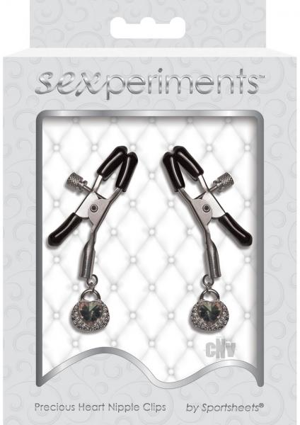 Precious Heart Nipple Clips Set Clamps